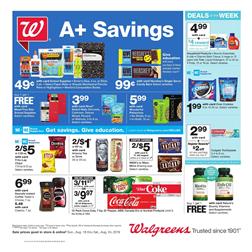 Walgreens Snacks and Drinks Sale Weekly Ad Aug 18 24 2019