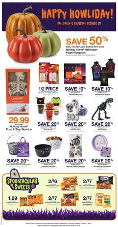 Kroger Halloween Weekly Ad Sale Sep 11 17 2019