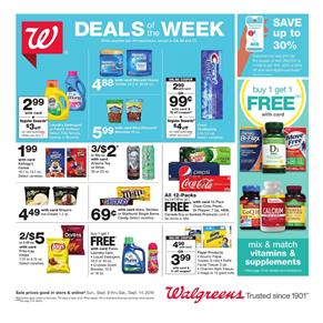 Walgreens Pharmacy Sale Weekly Ad Sep 8 14 2019