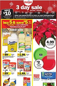 Meijer 3-Day Sale Grocery Items Weekly Ad Dec 5 - 7, 2019
