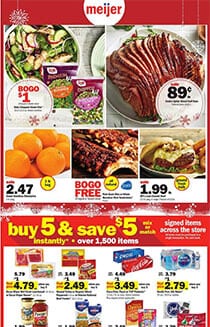 Meijer Buy 5 Save $5 Grocery Sale