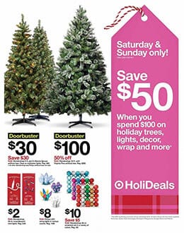Target Christmas Trees Black Friday Doorbusters