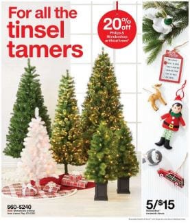 Target Weekly Ad Christmas Trees Nov 2019