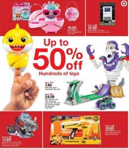 Target 50% off Toy Sale