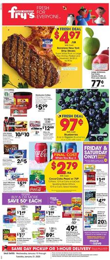 Fry's Weekly Ad Organic Deals Jan 15 - 21, 2020