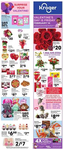 Kroger Valentine's Day Sale Feb 12 - 18, 2020