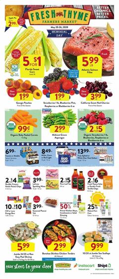 Fresh Thyme Ad Memorial Day Sale May 20 - 26, 2020