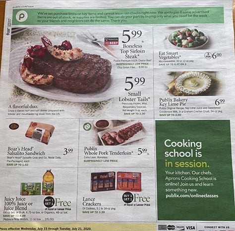 Publix Weekly Ad Preview Jul 15 21 2020