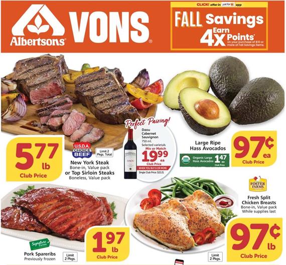 Vons Weekly Ad Preview Oct 7 13 2020