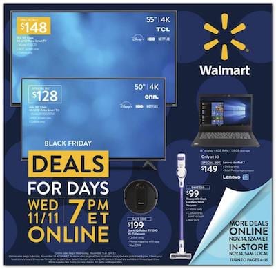 Walmart Ad Pre Black Friday Nov 11 - 15, 2020