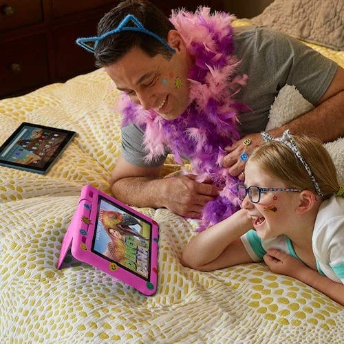 Fire HD 10 Kids Edition Tablet – 10.1” 1080p full HD display, 32 GB, Pink Kid-Proof Case