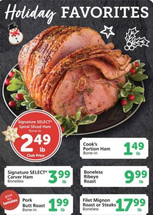 Vons Signature Select Christmas Ham Deal