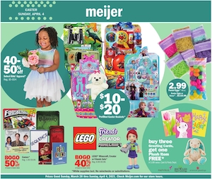 Meijer Weekly Ad Easter Mar 28 - Apr 3, 2021