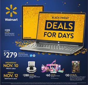Walmart Black Friday Ad Deals Nov 10 - 12, 2021