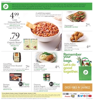 Publix Weekly Ad Jan 2 - 4, 2022