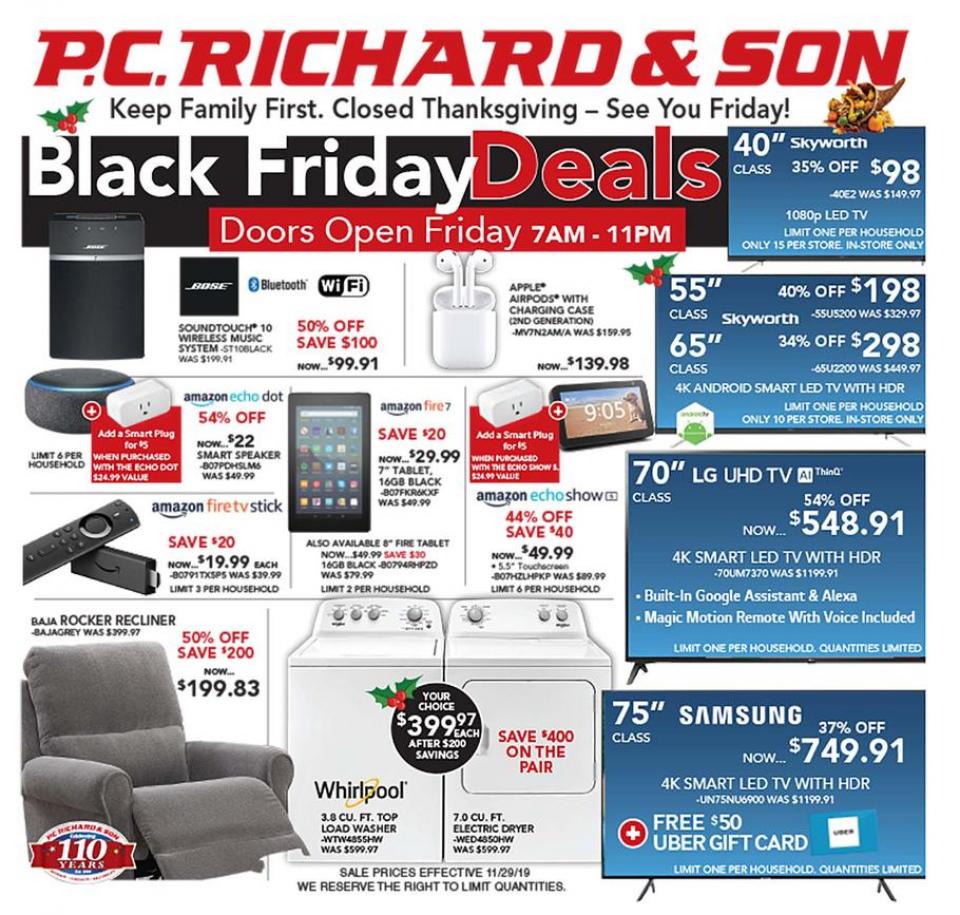 P.C. Richards and Son black friday ad