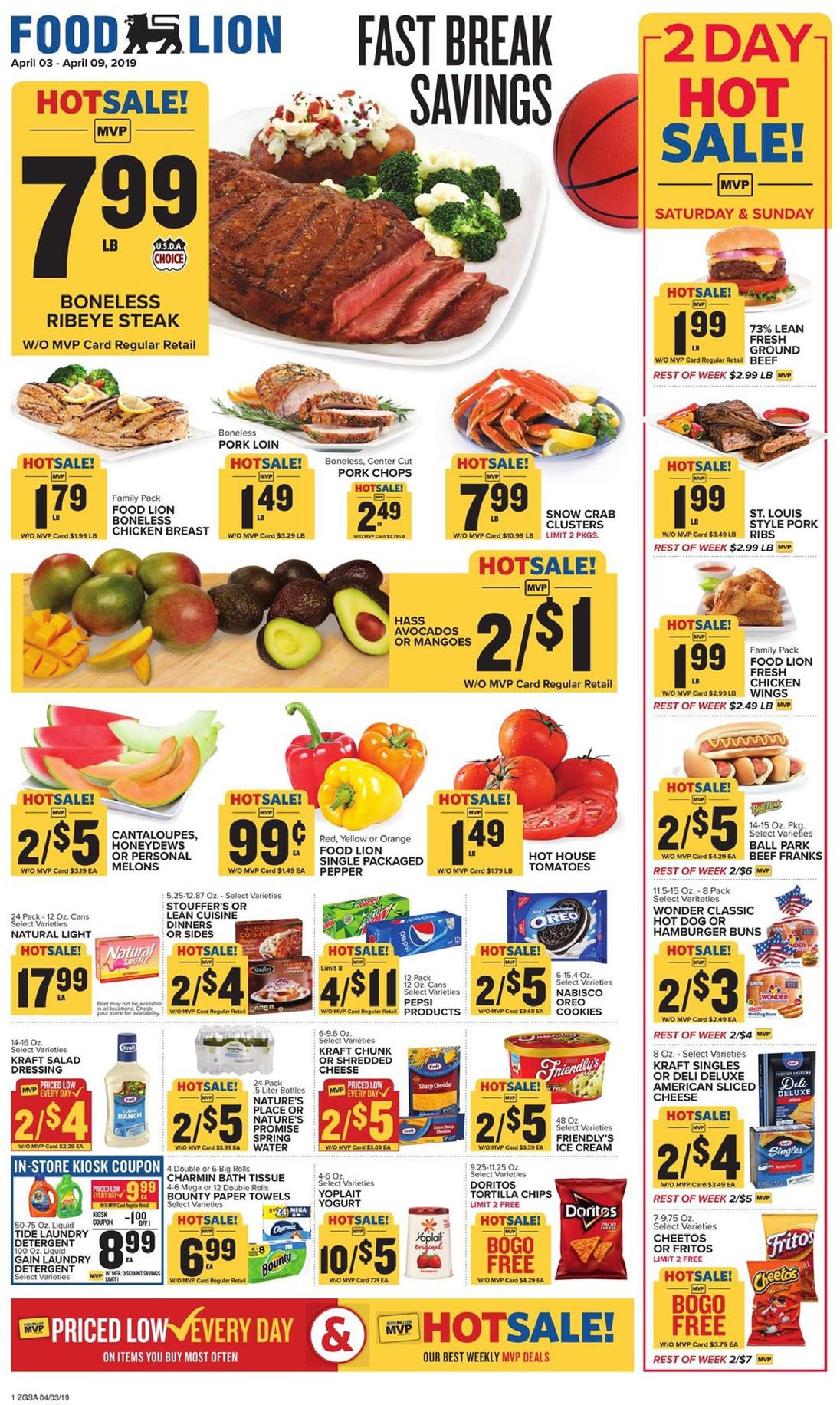 weekly specials food lion