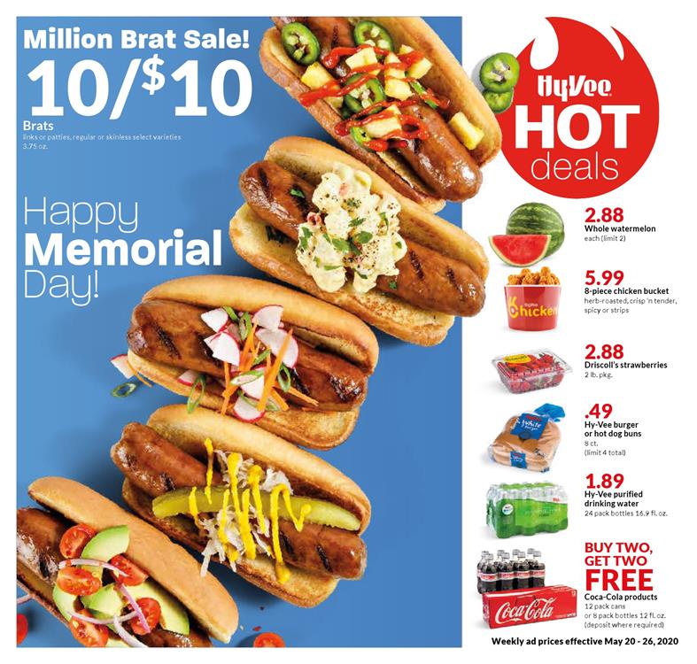 Hyvee Weekly Ad May 20 - 26, 2020 featuring the latest hot deals. 