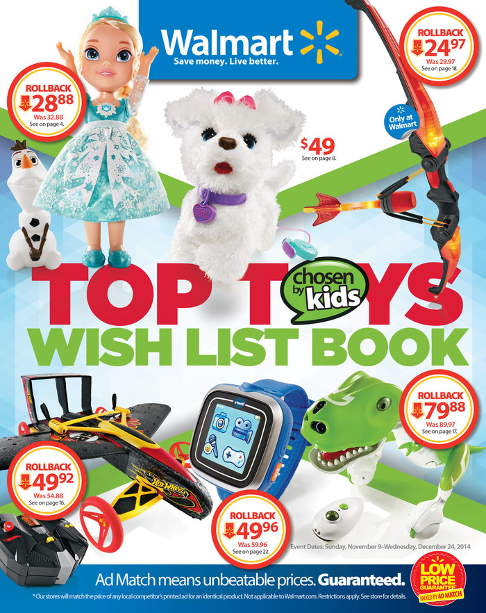 walmart holiday toy catalog